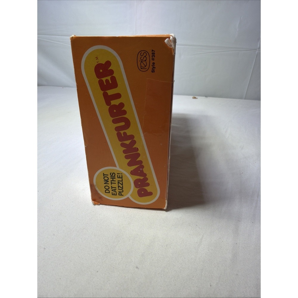 Hot Dog 3D Puzzle Prankfurter Reiss 1977 Life-Size Weiner & Bun w/ box